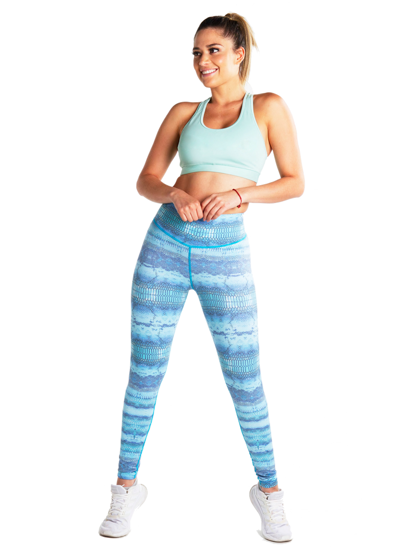 Calza Tipo Leggings Reductora POWER SLIM Cobra Azul Ref.: 7035e